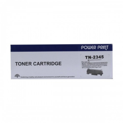 Picture of Power Print TN-2345 Toner For Brother HL-L2335D, HL-L2370DN, DCP-2535D, HL-L2386, 2385DW, 2376DW, 2375DW, 2351DW, DCP-L2550DW Printer( Black )