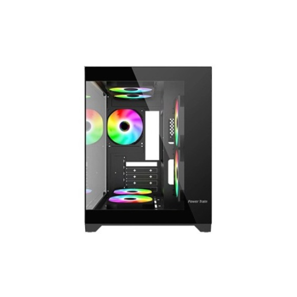 Picture of Power Train G777 Black Mid Tower ATX Gaming Casing( Black )