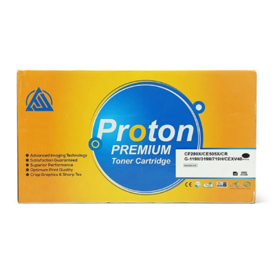 Picture of Proton CF280X/CE505X/CRG-11911/31911/719H/CEXV40 Black Toner( Black )