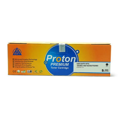 Picture of Proton Q2612A/FX-9/FX-10/CRG-104/103/303/703/903 Laser Black Toner( Black )