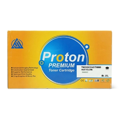 Picture of Proton TN2320/2345/TN660 High Volume Laser Black Toner( Black )