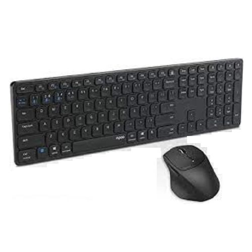 Picture of Rapoo 9800M Multi-Mode Wireless Keyboard And Mouse Combo( Dark Grey )