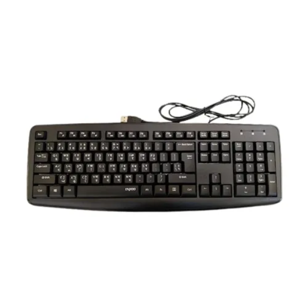 Picture of Rapoo NK2600 Spill-resistant Black Wired USB Keyboard( Black )