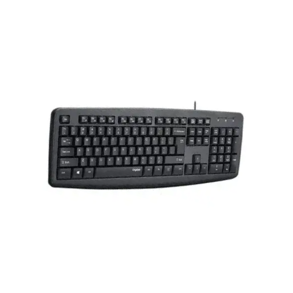 Picture of Rapoo NK2600 Spill-resistant Black Wired USB Keyboard( Black )