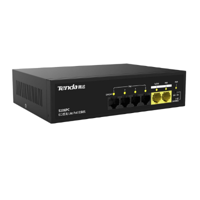Picture of Tenda S106PC 55 Watt (4 PoE Port) Switch( Black )