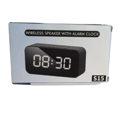 Picture of Clock S15 Alarm Wireless Speaker( Black )