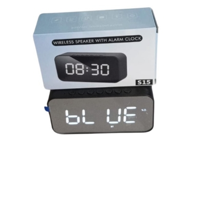 Picture of Clock S15 Alarm Wireless Speaker( Black )