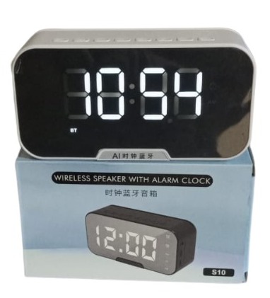Picture of Clock S10 Alarm Wireless Speaker( white )
