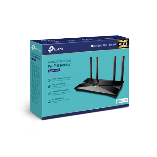 Picture of Tp Link Archer AX15 AX1500 1500mbps Dual Band WiFi6 Router( Black )