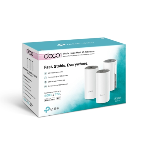 Picture of Tp link Deco E4 (3 Pack) AC1200 Whole Home Mesh Wi-Fi Router( White )
