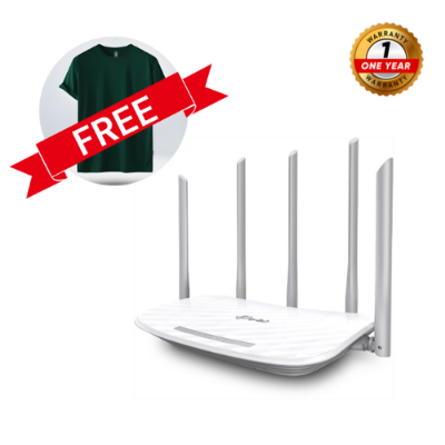 Picture of Tp Link EC220-G5 AC1200 1200mbps Gigabit Wireless Router With Free t-shirt( White )