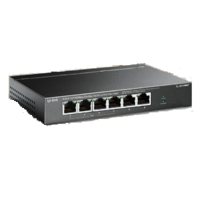 Picture of TP-Link TL-SF1006LP 41 Watt (4 PoE Port) Switch( Black )
