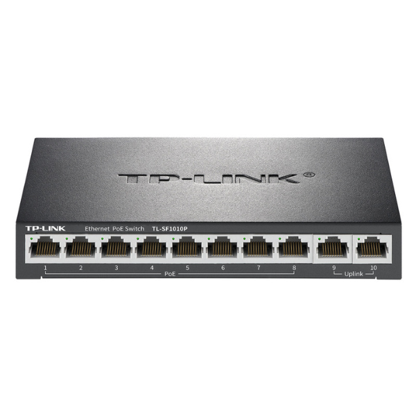 Picture of TP-Link TL-SF1010P 62 Watt (8 PoE Port) Switch( Black )