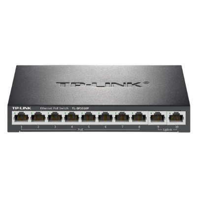 Picture of TP-Link TL-SF1010P 62 Watt (8 PoE Port) Switch( Black )