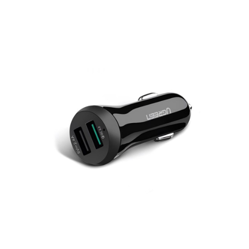 Picture of Ugreen 20757 30W 2.0 Dual Port USB Car Charger( Black )