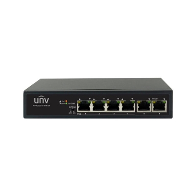 Picture of Uniview NSW2010-6T-POE-IN 4 Ports 10/100 PoE Switch With 2 Uplink Ports( Black )