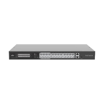 Picture of Uniview NSW2020-24T1GT1GC-POE-IN 24 Ports PoE Switch With 1 Gigabit + 1 Combo Gigabit Port( Black )