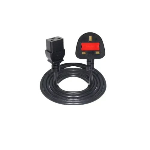 Picture of US 3 Flat Pins to C19 250V 16A 1.8m Online UPS Power Cable
