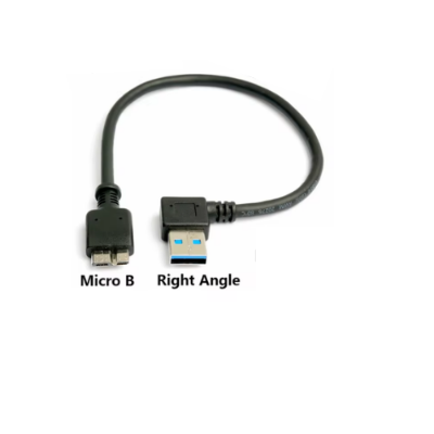 Picture of USB 3.0 to Portable HDD L Shape Cable( Black )