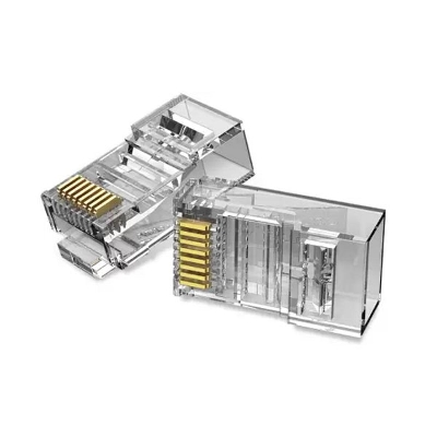 Picture of Vention IDDR0-100 Cat-6 UTP RJ45 Connector Transparent 100 Pack