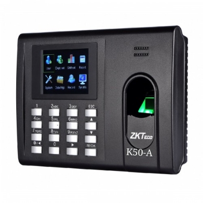 Picture of ZKTeco K50-A Fingerprint Time Attendance & Access Control Terminal with Adapter