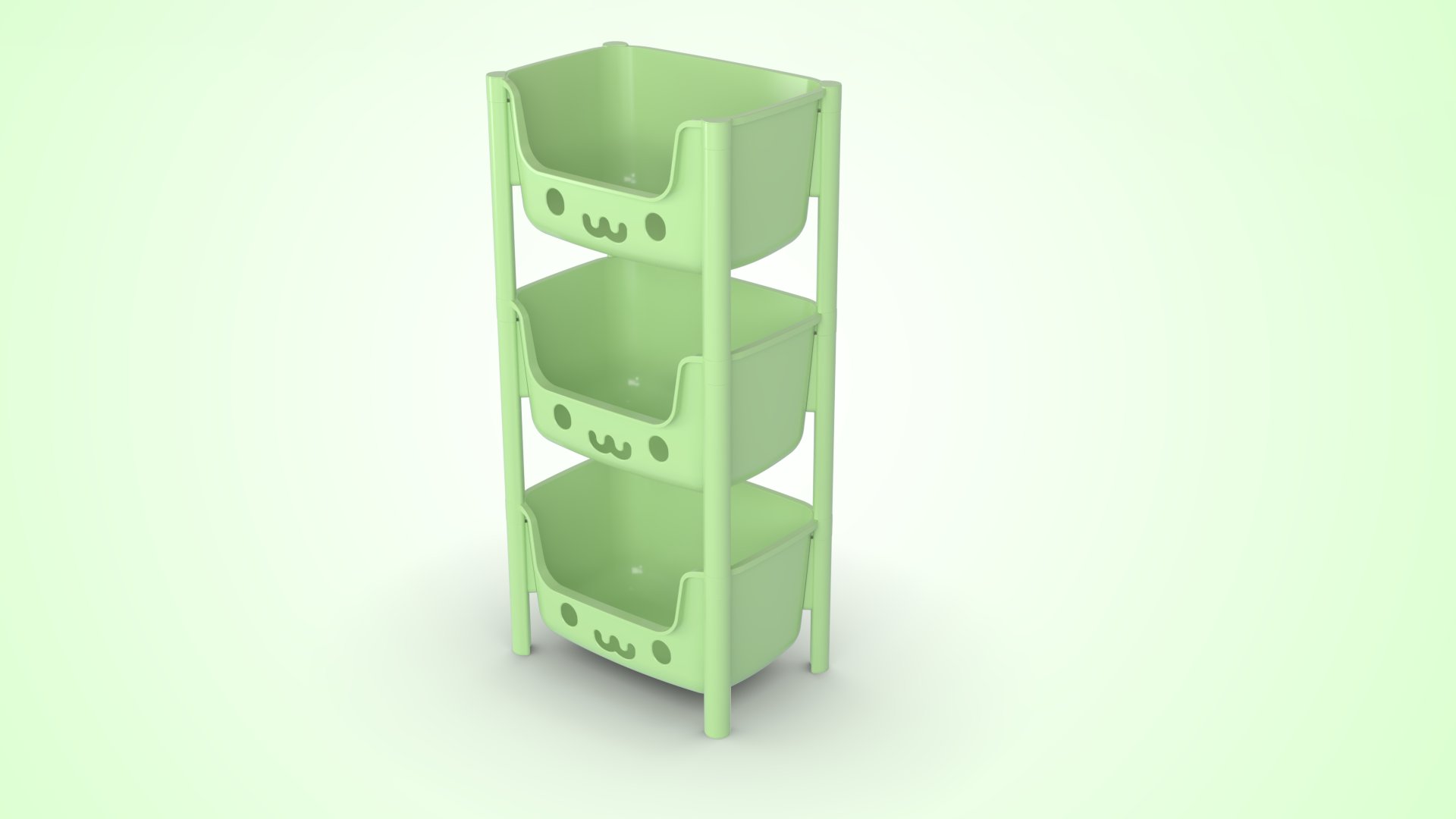 Picture of Kids Rack 3 Step Green 