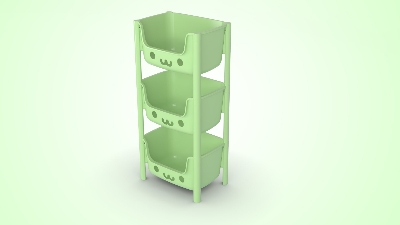 Picture of Kids Rack 3 Step Green 