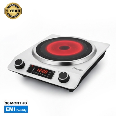 Picture of Prestige Multipan 2200 Watt Infrared Cooker (P-620) with Timer Function, Concave shape high-resistant glass and 90% Energy Saving