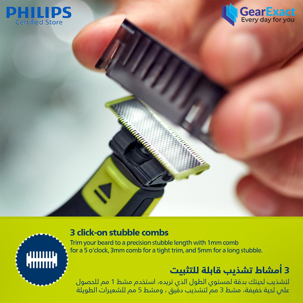 Picture of Philips QP2724/10 OneBlade Trim, Edge and Shave Any length of Hair for Men