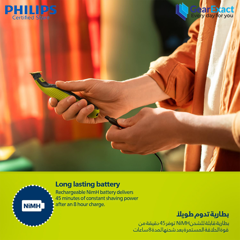 Picture of Philips QP2724/10 OneBlade Trim, Edge and Shave Any length of Hair for Men