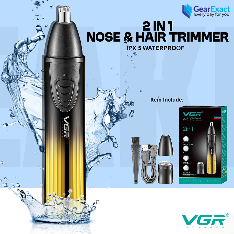 Picture of VGR V-619 Professional 2-in-1 Nose Trimmer and Shaver for Men and Women