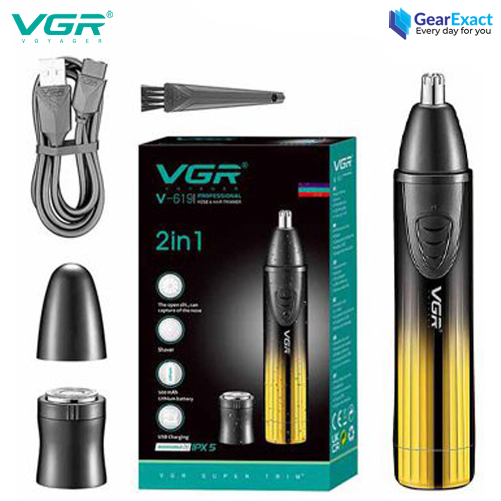 Picture of VGR V-619 Professional 2-in-1 Nose Trimmer and Shaver for Men and Women
