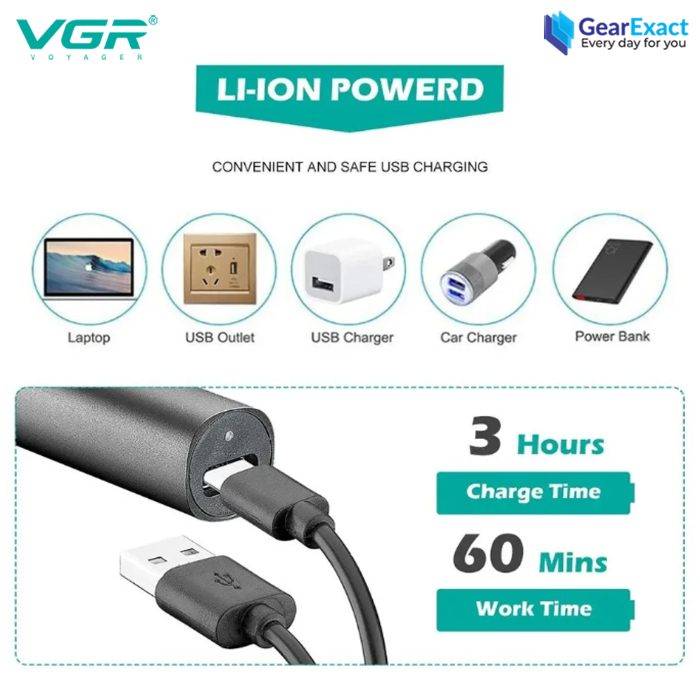 Picture of VGR V-615 Professional 2-in-1 Nose and Hair Trimmer for Men and Women