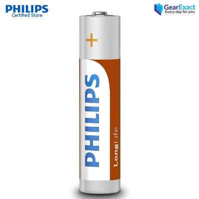 Picture of Philips R03L4B/70 AAA Extra Zinc Chloride Battery Bundle of 4 Pieces