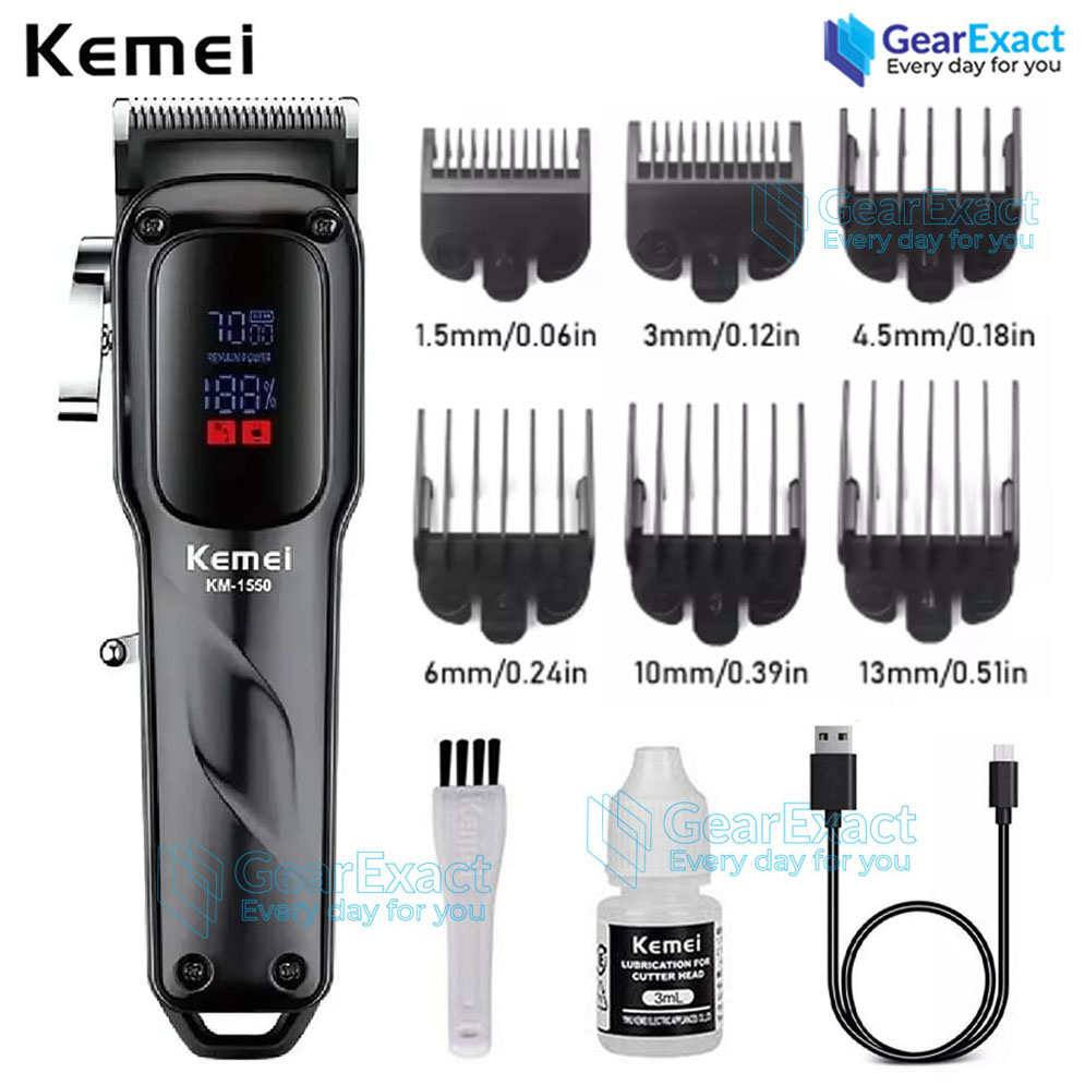 Picture of Kemei KM-1550 Professional Hair Clipper and Beard Trimmer Salon Series for Men