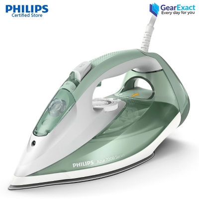Picture of Philips DST7012/76 HV Steam Iron 7000 Series SteamGlide Plus Soleplate ( Desert Green )