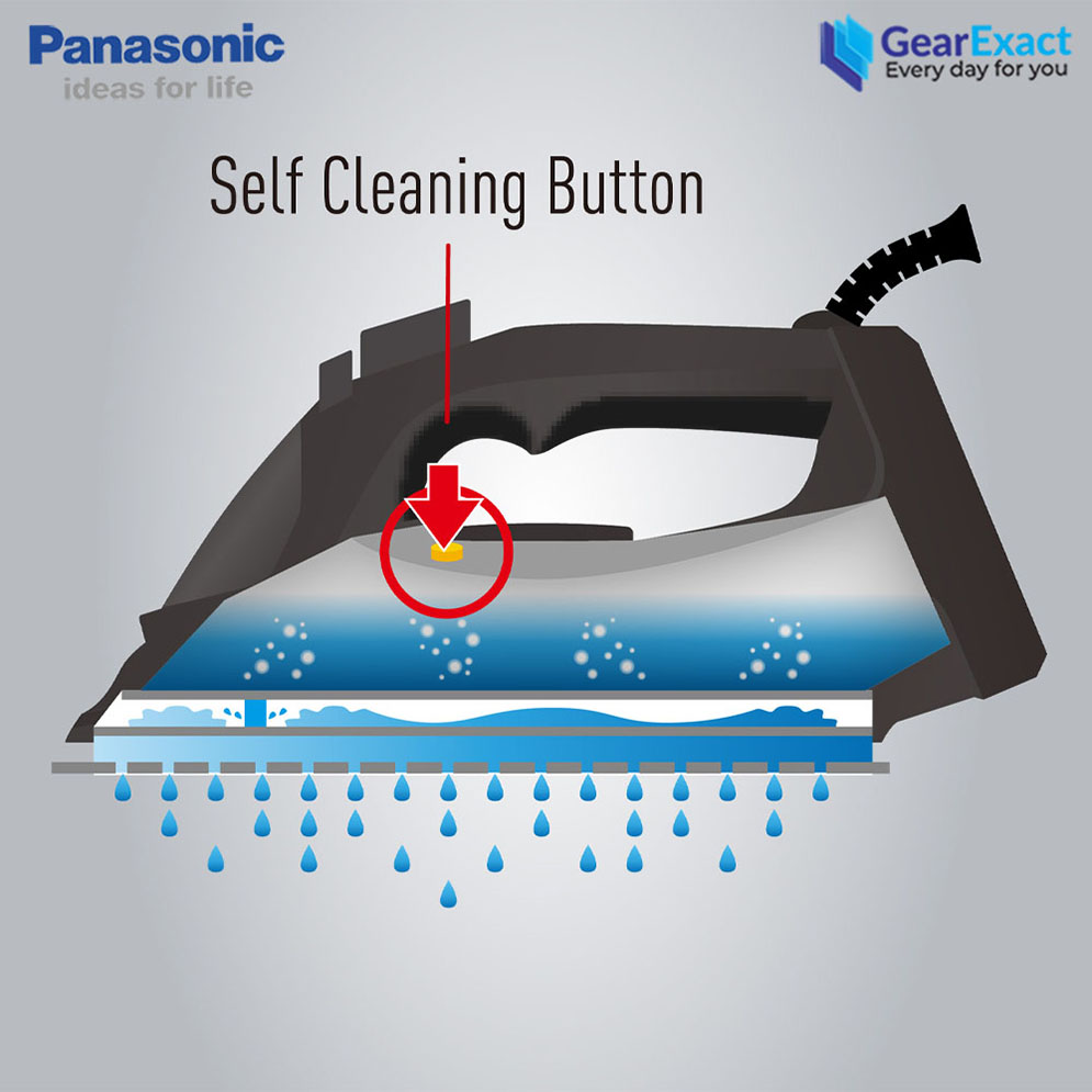 Picture of Panasonic NI-U450 Steam Iron with Powerful Steam and Big Soleplate ( Green )