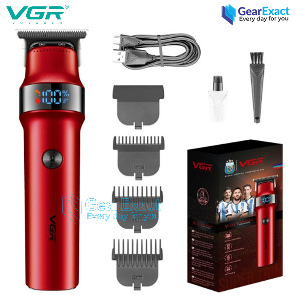 Picture of VGR V-987 Rosso Professional Beard and Moustache Trimmer for Men