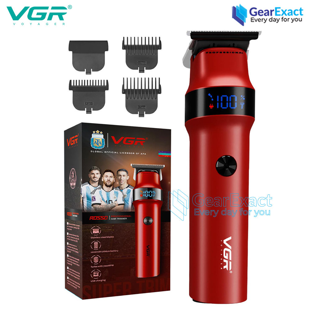 Picture of VGR V-987 Rosso Professional Beard and Moustache Trimmer for Men