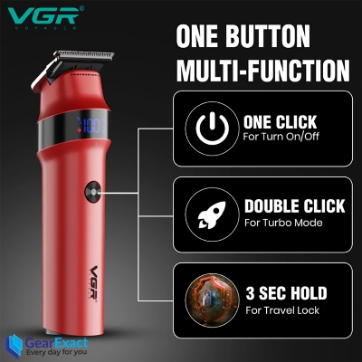 Picture of VGR V-987 Rosso Professional Beard and Moustache Trimmer for Men