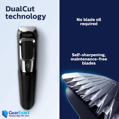 Picture of Philips MG3750/60 Norelco Multigroom All-in-One Trimmer Series 3000 for Men