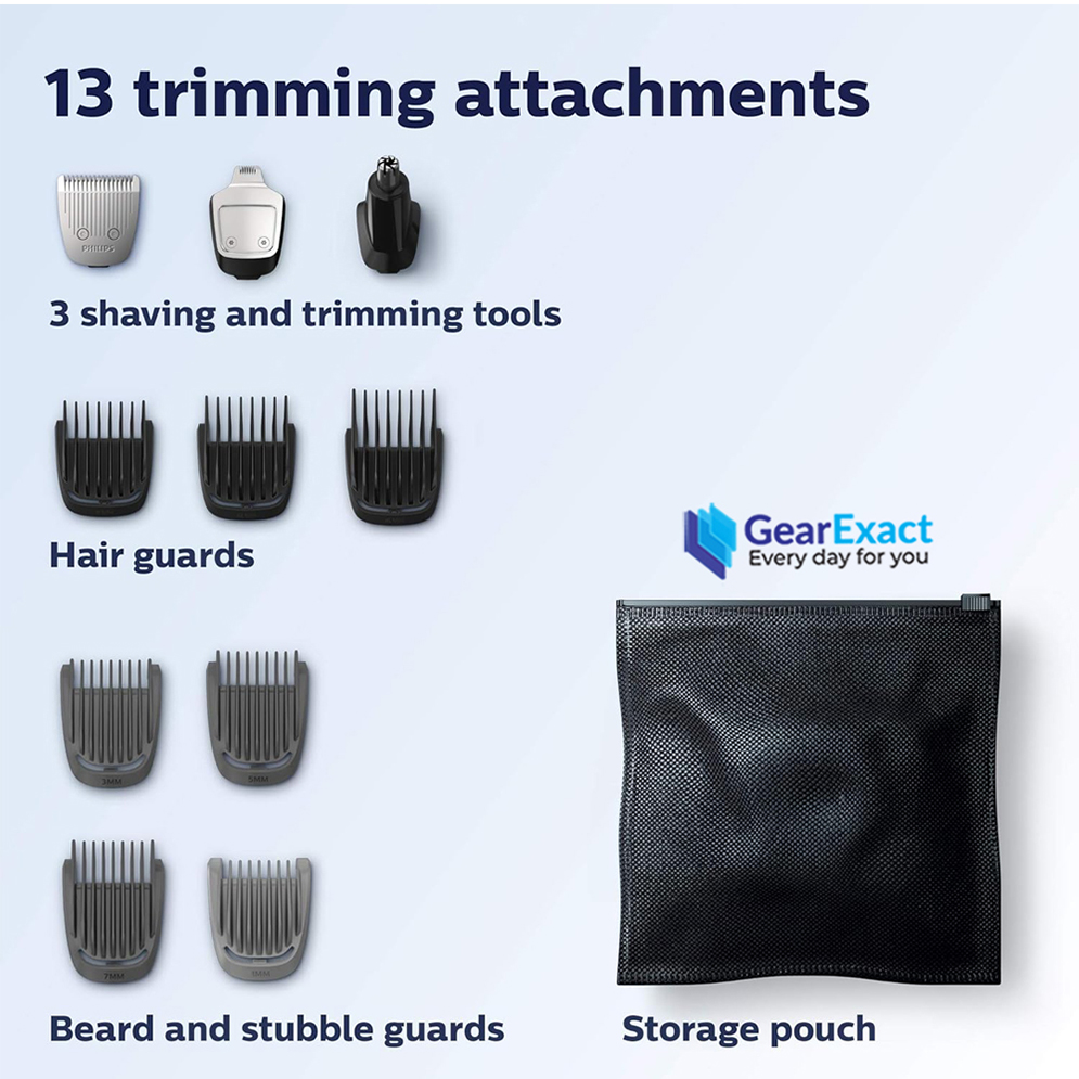 Picture of Philips MG3750/60 Norelco Multigroom All-in-One Trimmer Series 3000 for Men