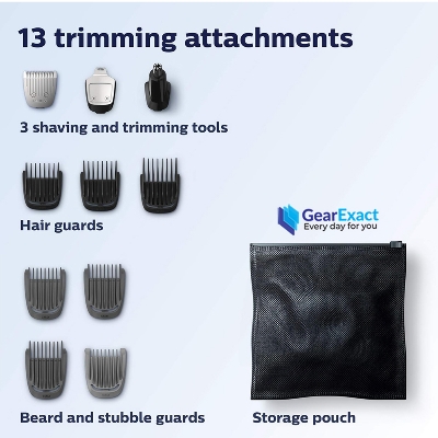 Picture of Philips MG3750/60 Norelco Multigroom All-in-One Trimmer Series 3000 for Men