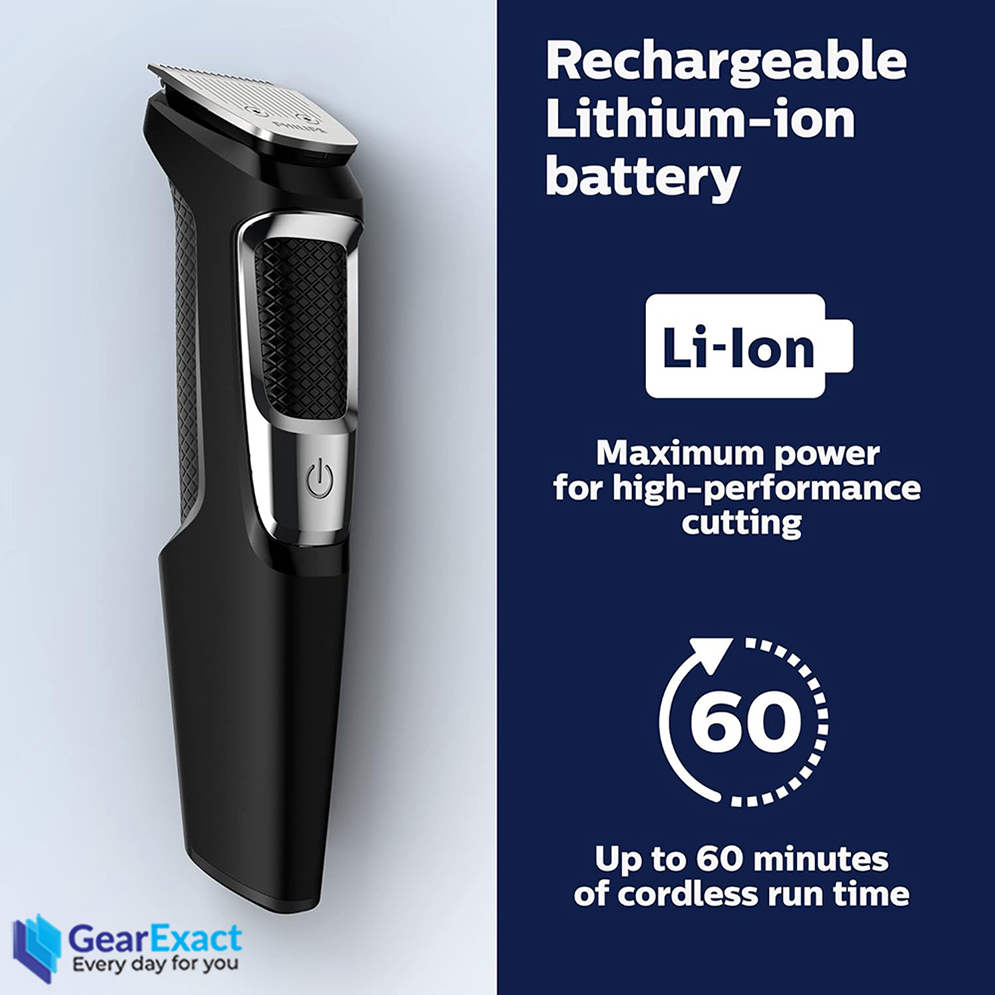Picture of Philips MG3750/60 Norelco Multigroom All-in-One Trimmer Series 3000 for Men