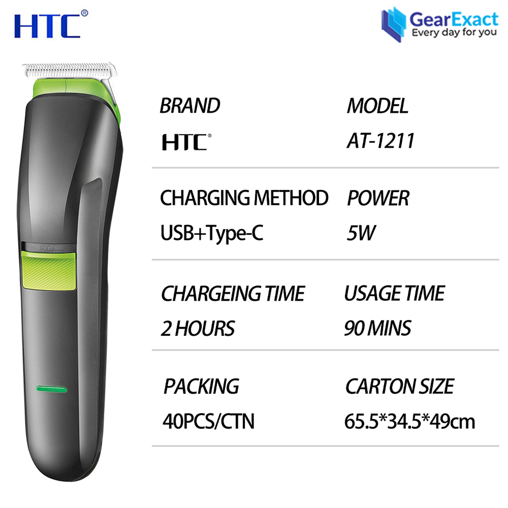 Picture of HTC AT-1211 All-in-One 4-in-1 Face and Body Grooming Kit for Men