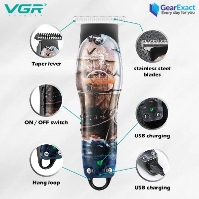 Picture of VGR V-953 Professional Hair Clipper and Beard Trimmer for Men