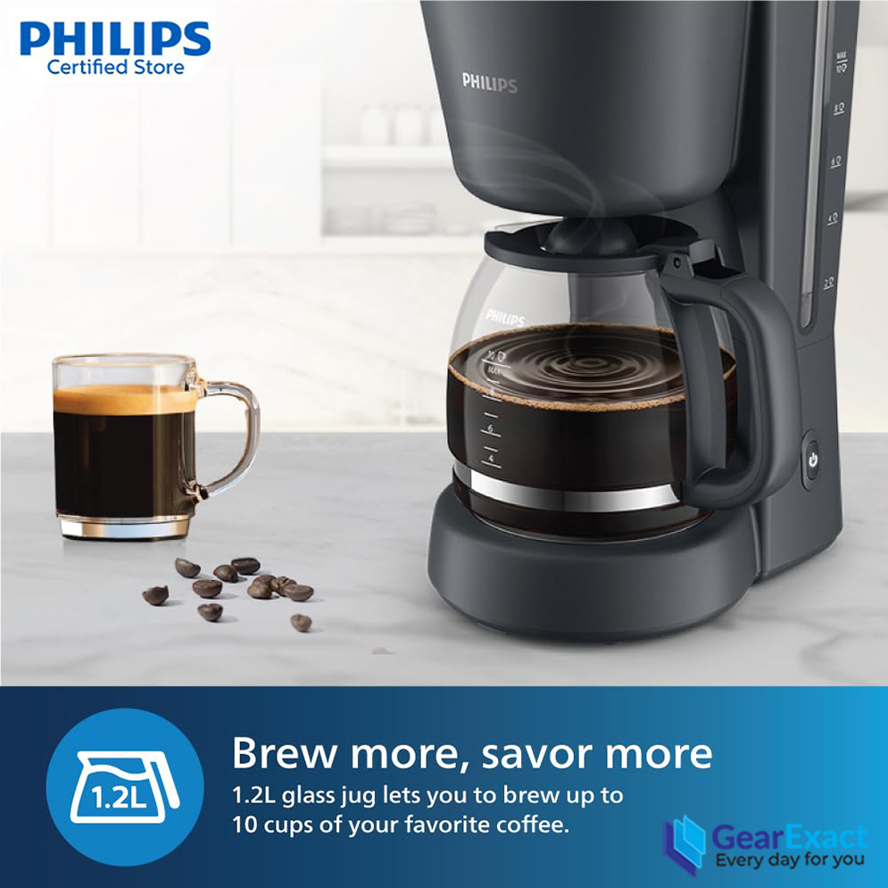Picture of Philips HD7430/90 Drip Coffee Maker Essentials Collection 1000 Series ( Charcoal Grey )