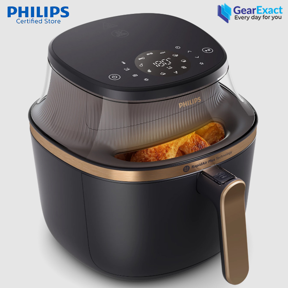 Picture of Philips NA342/09 Airfryer 3000 Series Cooking Window Connected with HomeID ( Black )