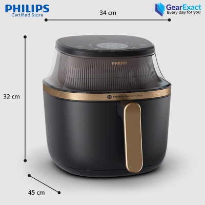 Picture of Philips NA342/09 Airfryer 3000 Series Cooking Window Connected with HomeID ( Black )