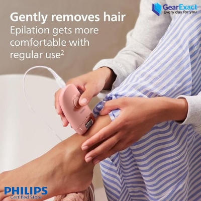 Picture of Philips BRE229/00 Satinelle Essential Corded Compact Epilator Series 2000 for Women ( Pink )